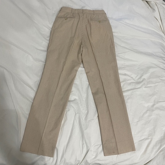 Vintage POLO by Ralph Lauren Tan Seersucker 2-Pc Suit Size 38R. Made in Italy. - Picture 11 of 14